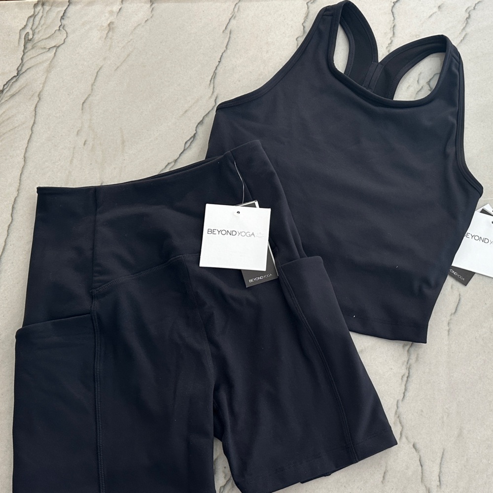 Beyond Yoga Black Matching Set
